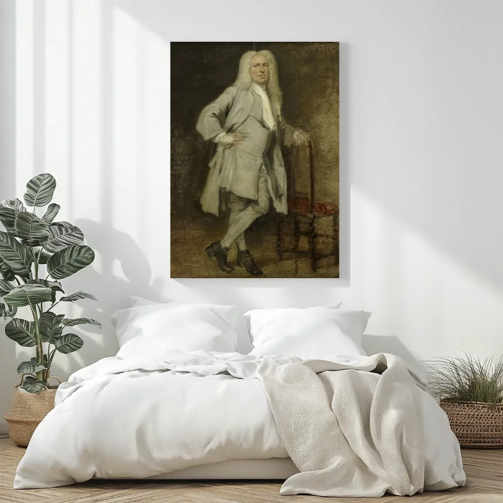 Portret van Jan Lepeltak, houthandelaar te Amsterdam van Cornelis Troost, canvas schilderij uit de collectie cornelis troost