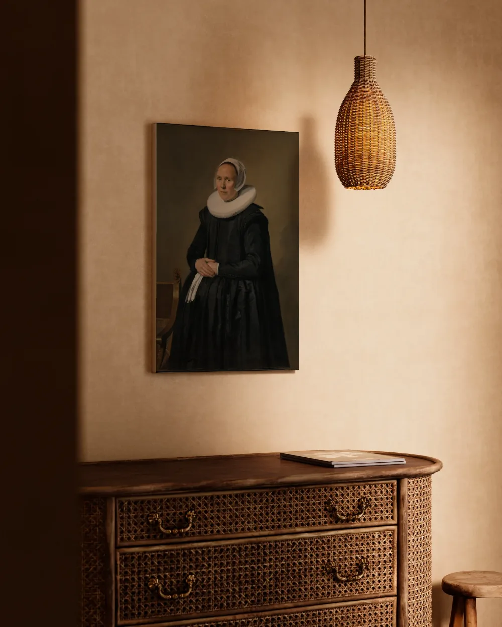 Portret van Feyntje van Steenkiste van Frans Hals, canvas schilderij uit de collectie frans hals