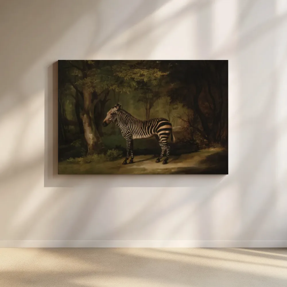 Zebra van George Stubbs, canvas schilderij uit de collectie george stubbs