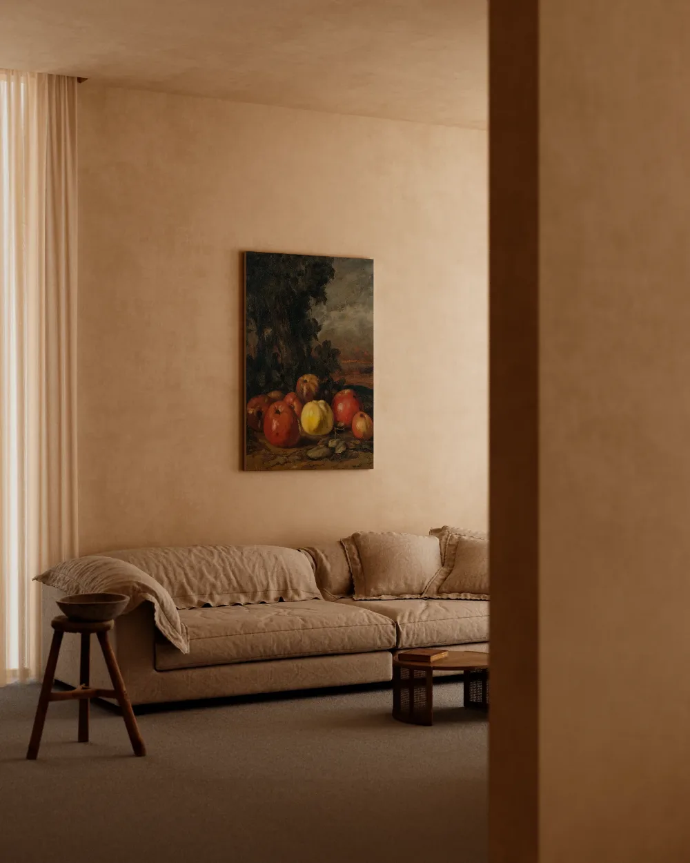 Stilleven met appels van Gustave Courbet, canvas schilderij uit de collectie gustave courbet