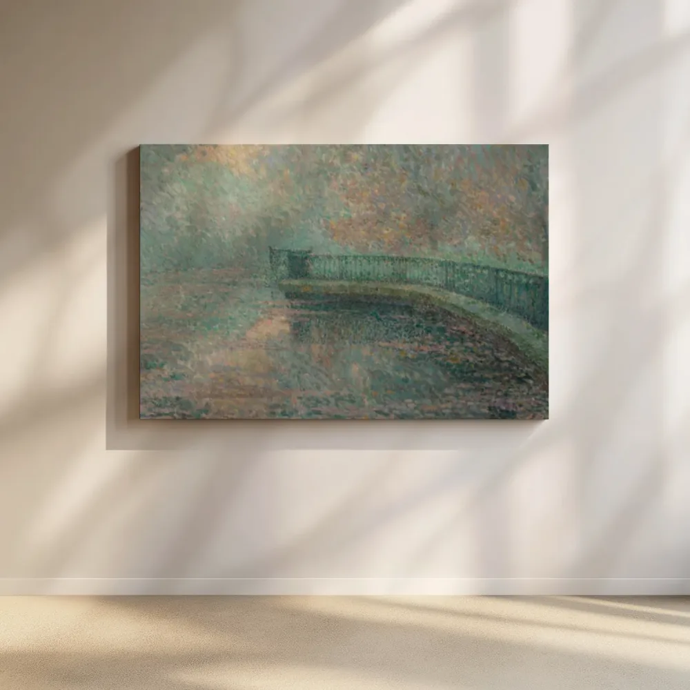 De balustrade van Henri Le Sidaner, canvas schilderij uit de collectie henri le sidaner