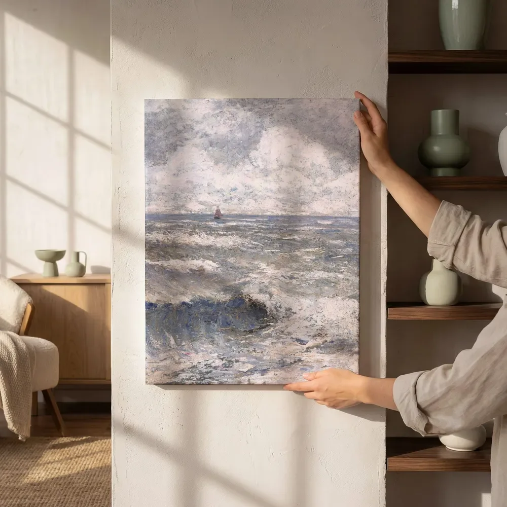 Zee, branding van de Noordzee van Jan Toorop, canvas schilderij uit de collectie jan toorop