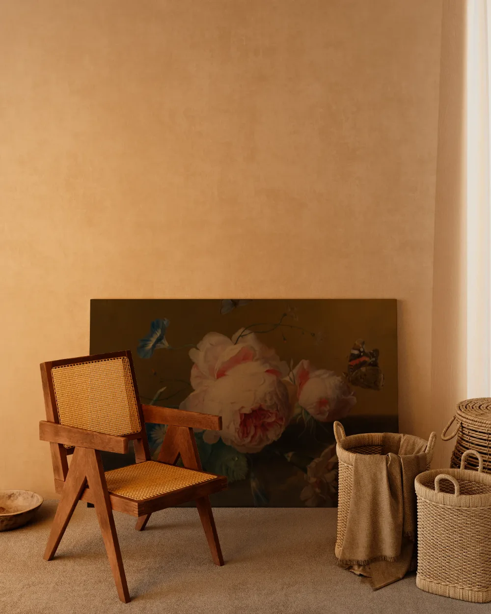Stilleven met bloemen van Jan van Huysum, canvas schilderij uit de collectie jan van huysum