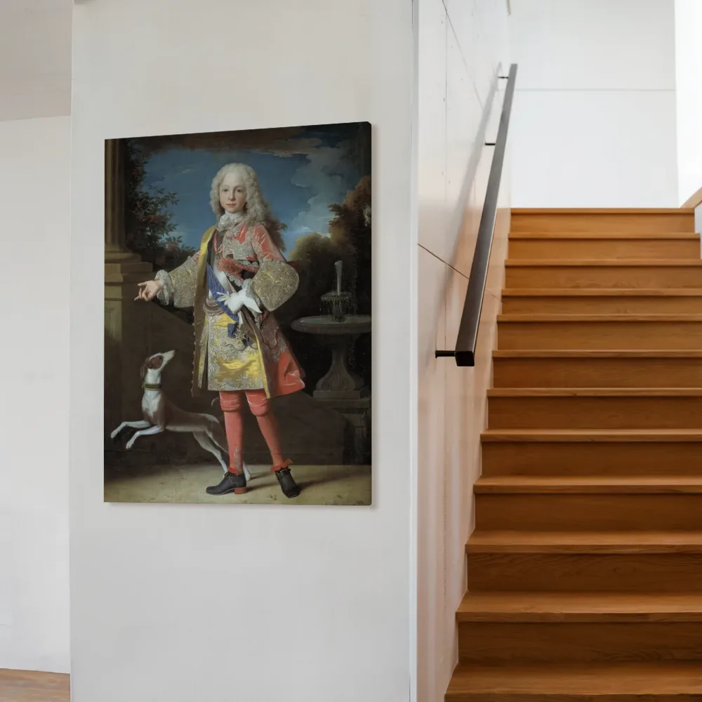 Portret van Ferdinand VI als jongen van Jean Ranc, canvas schilderij uit de collectie jean ranc