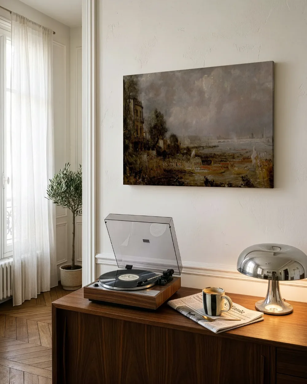 Schets voor De opening van Waterloo Bridge van John Constable, canvas schilderij uit de collectie john constable