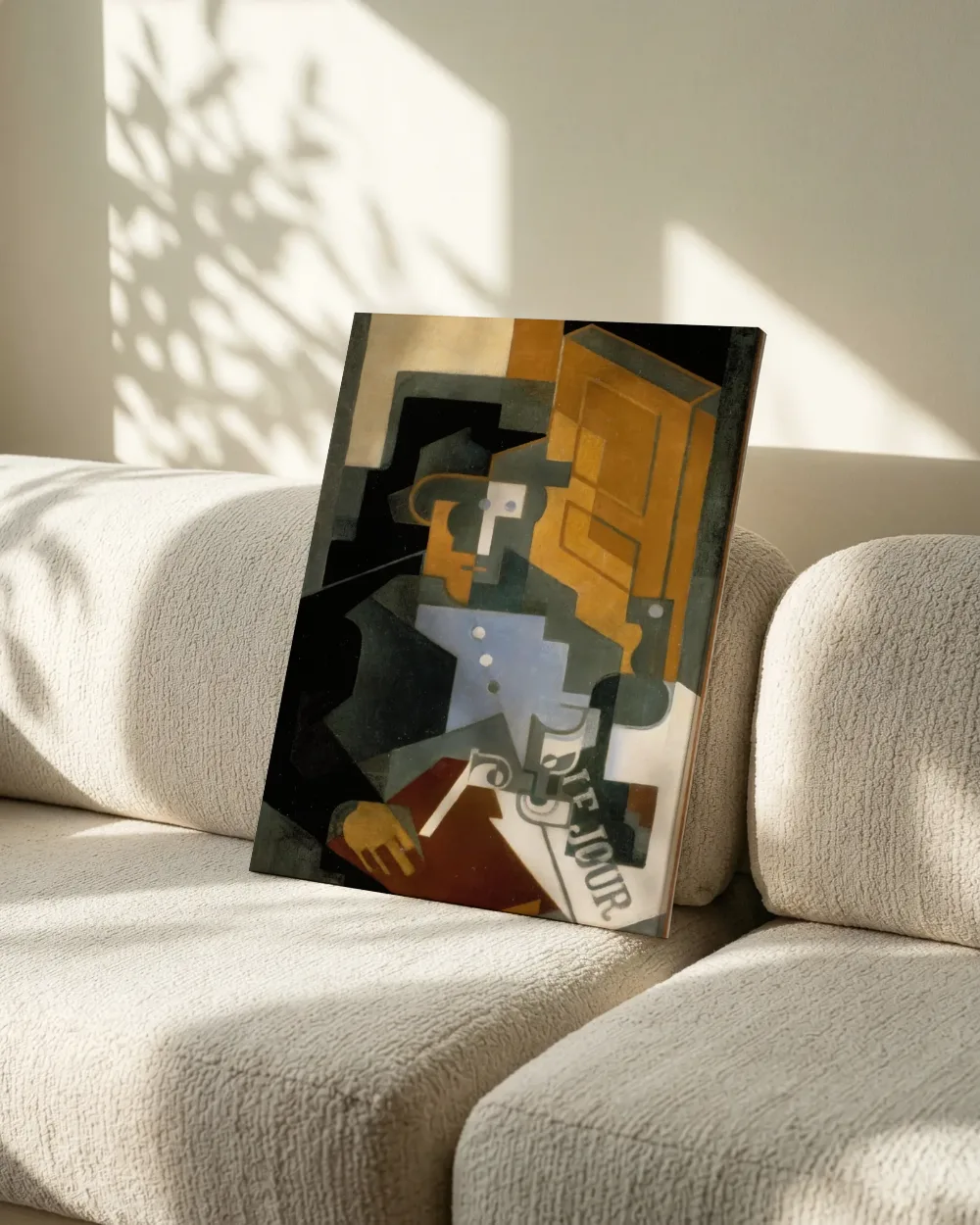Le Tourangeau (Man from Touraine) (1918) van Juan Gris, canvas schilderij uit de collectie juan gris