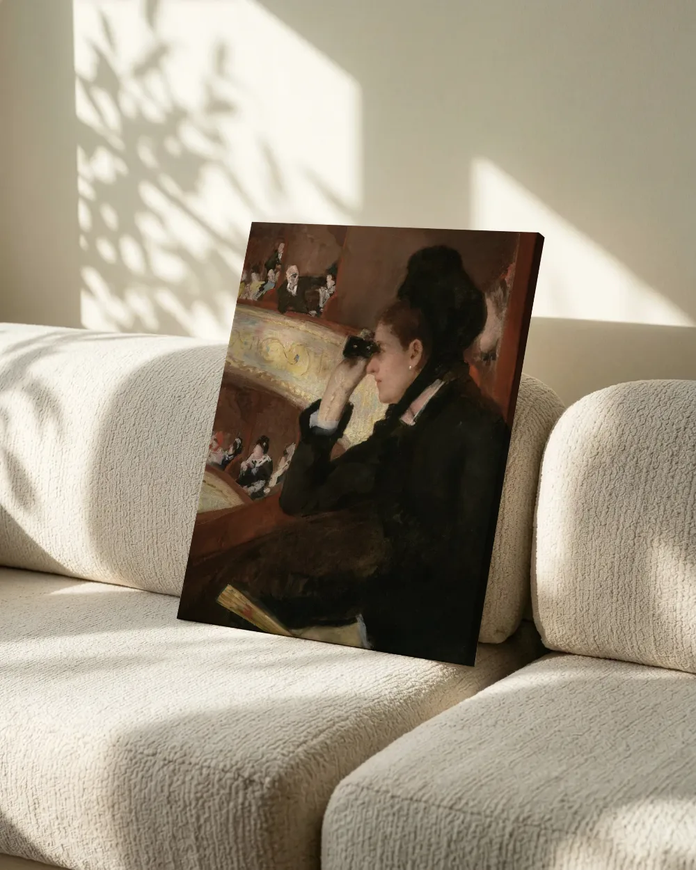 In de loge van Mary Cassatt, canvas schilderij uit de collectie mary cassatt