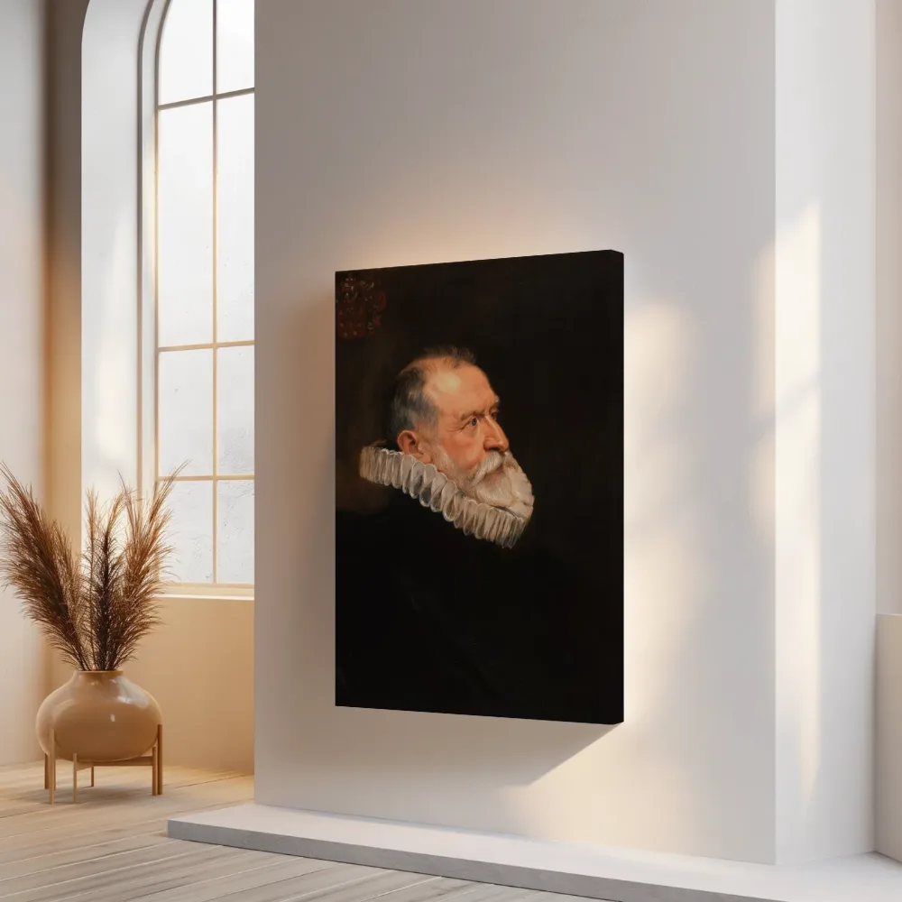 Portret van een oude man van Peter Paul Rubens, canvas schilderij uit de collectie peter paul rubens