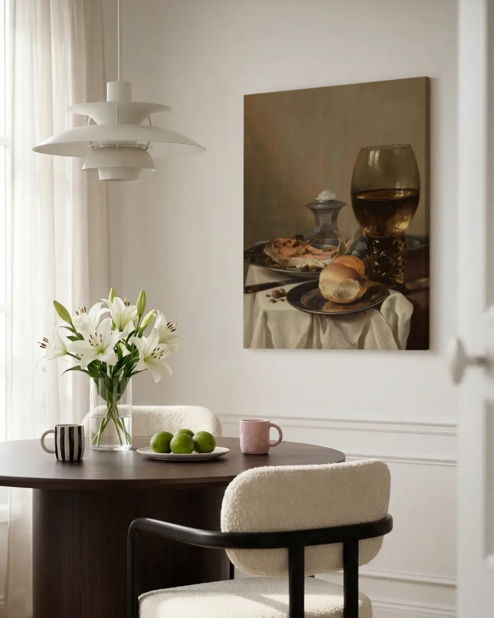 Stilleven van Pieter Claesz, canvas schilderij uit de collectie pieter claesz