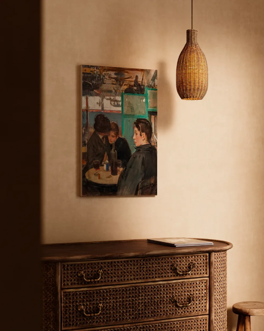 Interieur van de Moulin de la Galette van Ramon Casas, canvas schilderij uit de collectie ramon casas