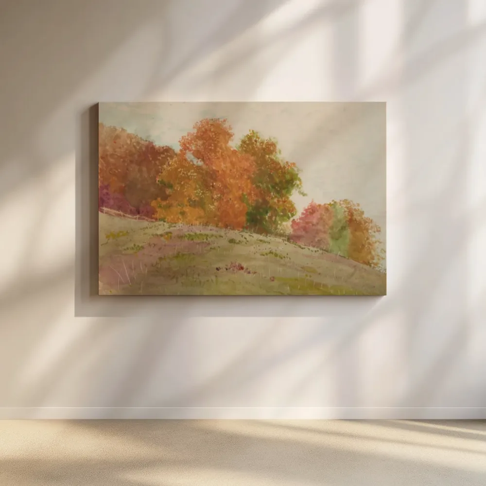 Herfstbomen van Winslow Homer, canvas schilderij uit de collectie winslow homer