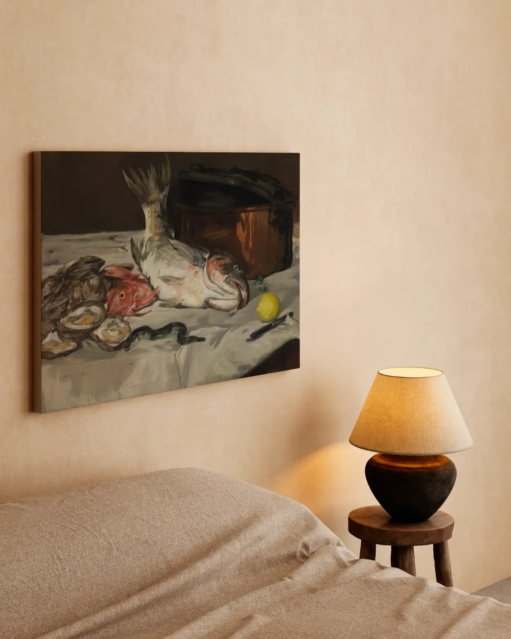Vissen van Edouard Manet, canvas schilderij uit de collectie vissen